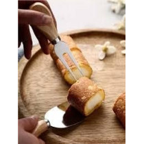 Abbasali 4 Piece Cheese Knife and Spreader Set, Crystal Handle Knives, Slicers, and Spatula for Cheese Boards, Perfect Gift for Parties