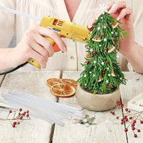 Abbasali Heavy Duty Glue Gun with 20PCS Glue Sticks, 60W Blue HL 8 for Quick and Precise Adhesive Application