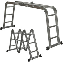 Generic Multipurpose 12-Step Ladder, 3.6 Meters, Durable and Compact for Home and Office Use