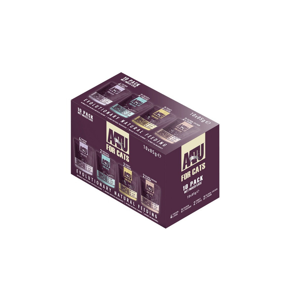 AATU 10 x 85g Wet Cat Food Multipack