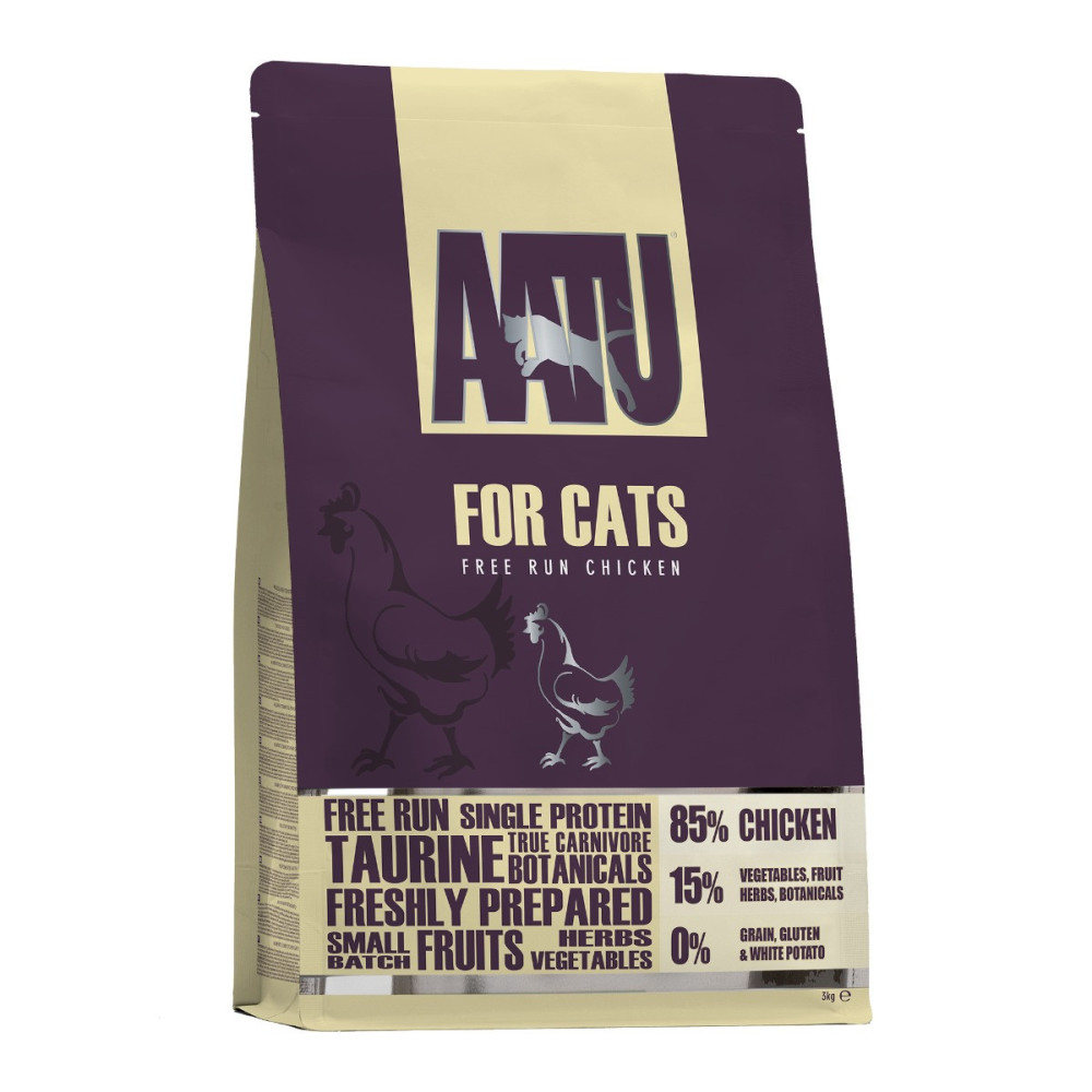 AATU 3kg Free Run Chicken Dry Cat Food