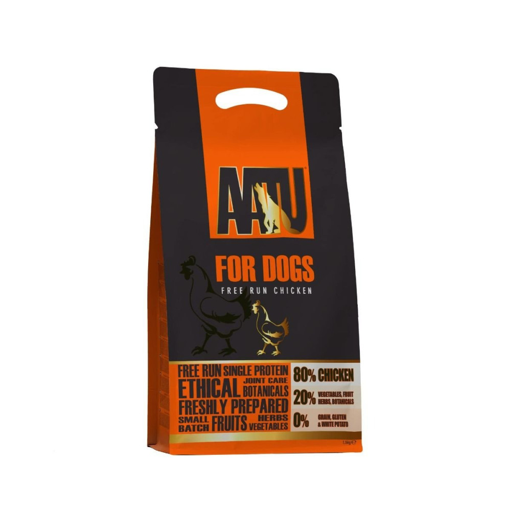 Aatu 5Kg Free Run Chicken Dry Dog Food