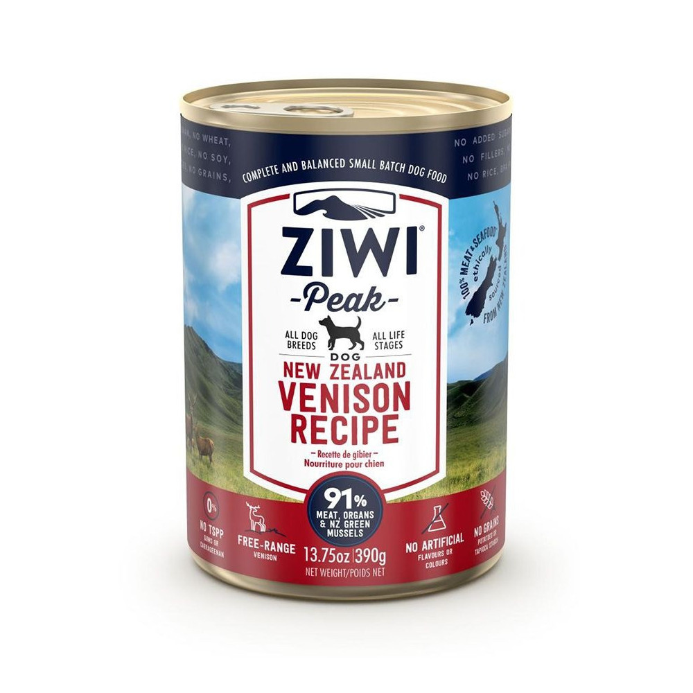 ZiwiPeak 390g x 4pcs Venison Recipe Wet Dog Food