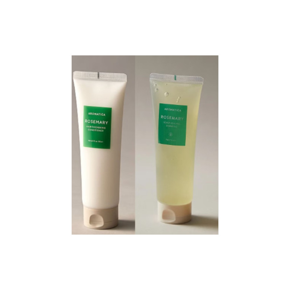 Aromatica Rosemary Scaling Shampoo And Hair Thickening Conditioner Set 180Ml Each