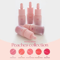 Peripera Ink Airy Velvet Lip Tint, #021 Fluffy Peach, 0.14 Fl Oz
