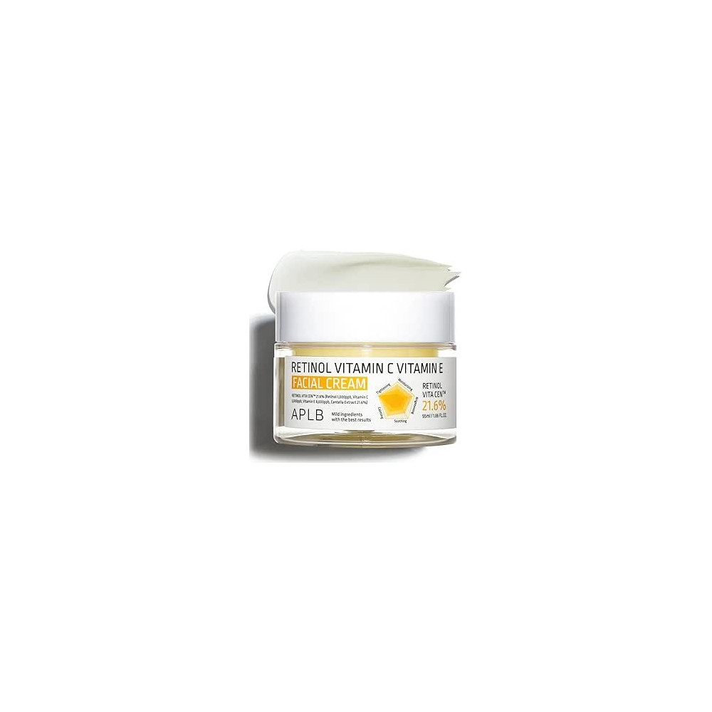 Aplb Retinol Vitamin C Vitamin E Facial Cream, Deep Hydration, Retinol, Revitalize For Gentle And Improve Skin Texture, 55Ml