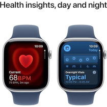 Apple Watch Series 10 GPS 42 mm Smartwatch with Silver Aluminium Sport Band S/M, MWWA3