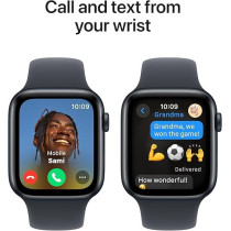 Apple Watch SE (2nd Gen) GPS 40mm Smartwatch with Midnight Aluminium Case with Midnight Sport Band S/M, MXE73