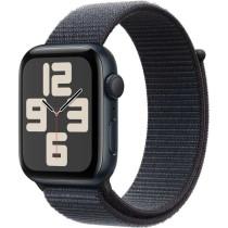 Apple Watch SE (2nd Gen) GPS 40mm Smartwatch with Midnight Aluminium Case with Ink Sport Loop One Size, MXEA3