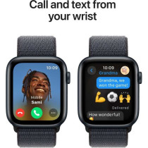 Apple Watch SE (2nd Gen) GPS 40mm Smartwatch with Midnight Aluminium Case with Ink Sport Loop One Size, MXEA3