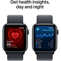 Apple Watch SE (2nd Gen) GPS 40mm Smartwatch with Midnight Aluminium Case with Ink Sport Loop One Size, MXEA3