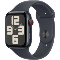 Apple Watch SE (2nd Gen) GPS 44mm Smartwatch with Midnight Aluminium Case with Midnight Sport Band S/M, MXEJ3