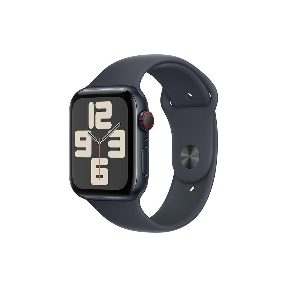Apple Watch SE (2nd Gen) GPS 44mm Smartwatch with Midnight Aluminium Case with Midnight Sport Band S/M, MXEJ3