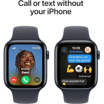 Apple Watch SE (2nd Gen) GPS 44mm Smartwatch with Midnight Aluminium Case with Midnight Sport Band S/M, MXEJ3
