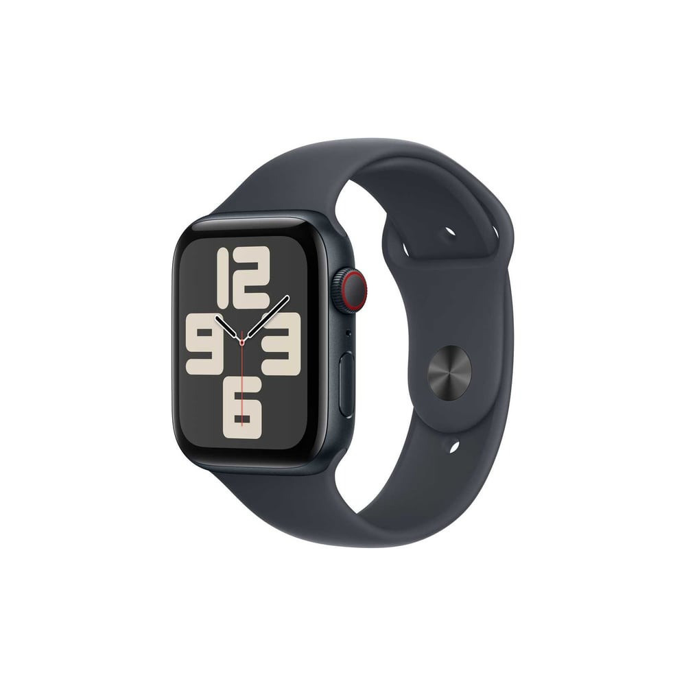 Apple Watch SE (2nd Gen) GPS 44mm Smartwatch with Midnight Aluminium Case with Midnight Sport Band M/L, MXEK3