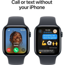 Apple Watch SE (2nd Gen) GPS 44mm Smartwatch with Midnight Aluminium Case with Midnight Sport Band M/L, MXEK3