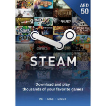 Steam Wallet Card AED50 UAE Region Instant E-mail Delivery