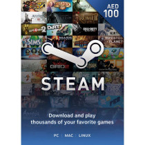 Steam Wallet Card AED100 UAE Region Instant E-mail Delivery