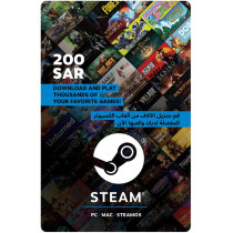 Steam Wallet Card SAR200 KSA Region Instant E-mail Delivery