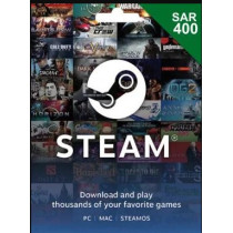 Steam Wallet Card SAR400 KSA Region Instant E-mail Delivery