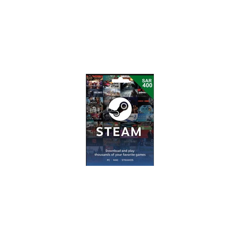 Steam Wallet Card SAR400 KSA Region Instant E-mail Delivery