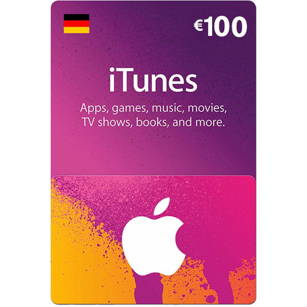 App Store & iTunes EURO 100 Germany Region Instant E-mail Delivery