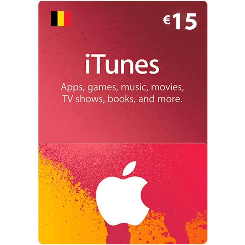 App Store & iTunes EURO 15 Belgium Region Instant E-mail Delivery