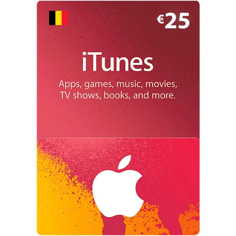 App Store & iTunes EURO 25 Belgium Region Instant E-mail Delivery