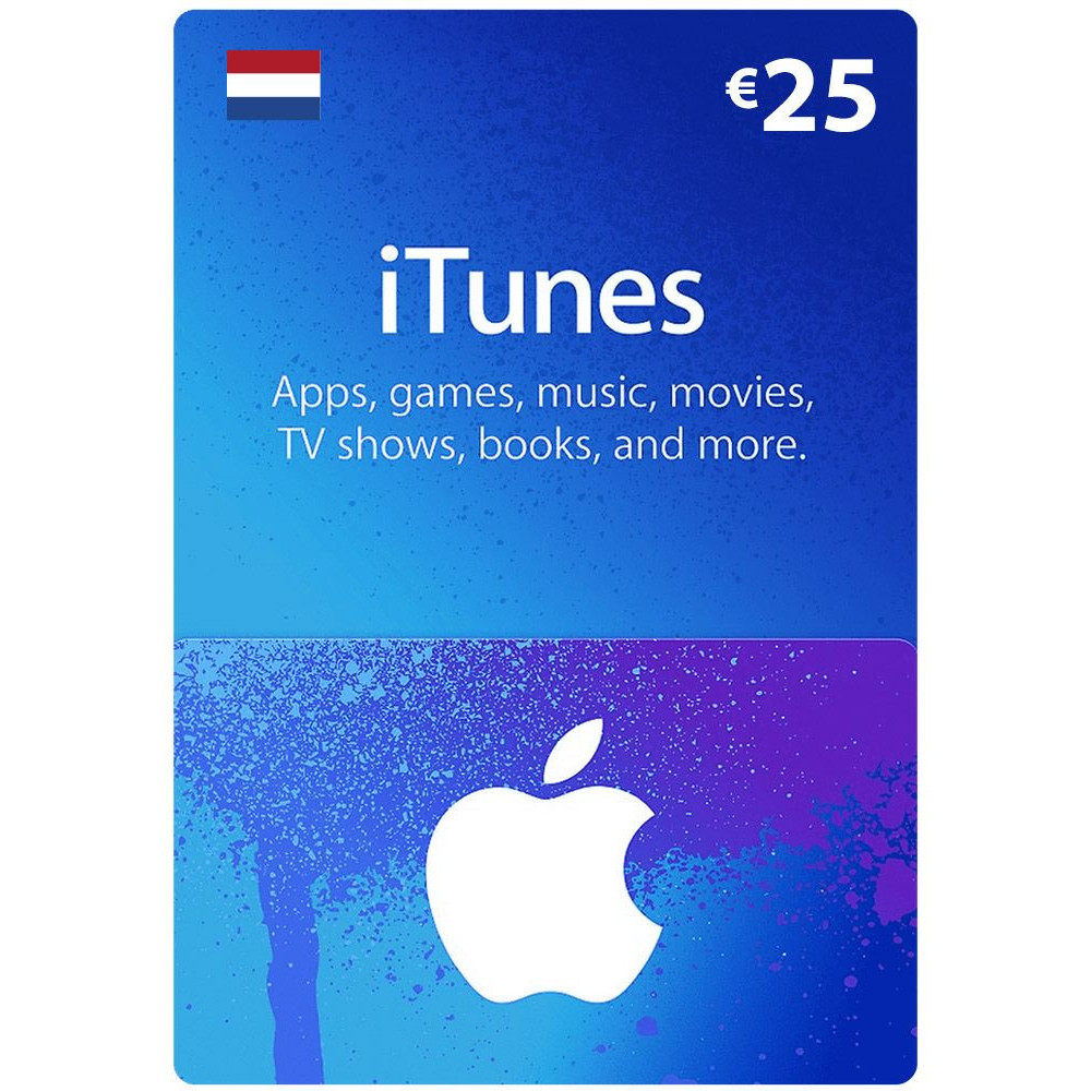 App Store & iTunes EURO 25 Netherlands Region Instant E-mail Delivery