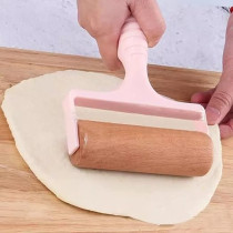 Abbasali Wooden Rolling Pin, Pastry, Pizza, Fondant, and Dough Roller with Metal Bearings for Baking And Cooking