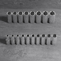 Abbasali Deep Chrome Socket 1/2 Inch 6PT, 14mm Durable And Precision Engineered for Heavy Duty Use