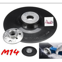 Abbasali Rubber Backing Pad for Sanding, 115mm x 14mm, Durable And Efficient for Smoothing Surfaces