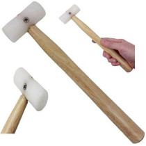 Abbasali Head Hammer with Wood Handle, Artistic Design, 750g for Carpentry And Heavy Duty Work
