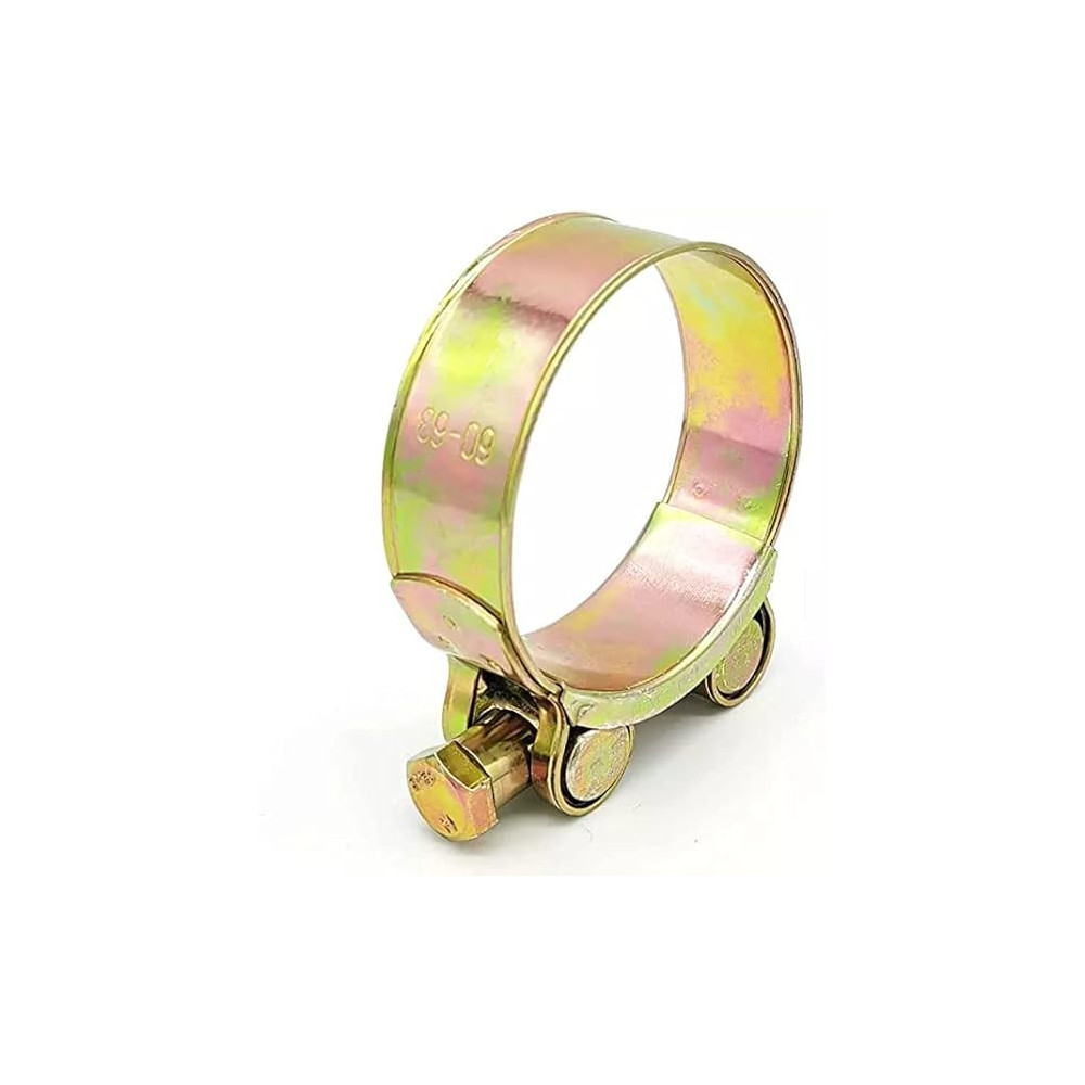Abbasali T-Bolt Hose Clip Zinc Plated, Pack of 10, 92-97mm, for Secure And Reliable Hose Connections