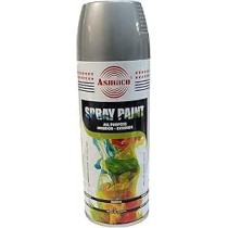 Asmaco Silver Spray Paint, Durable and Even Coverage, 400ml