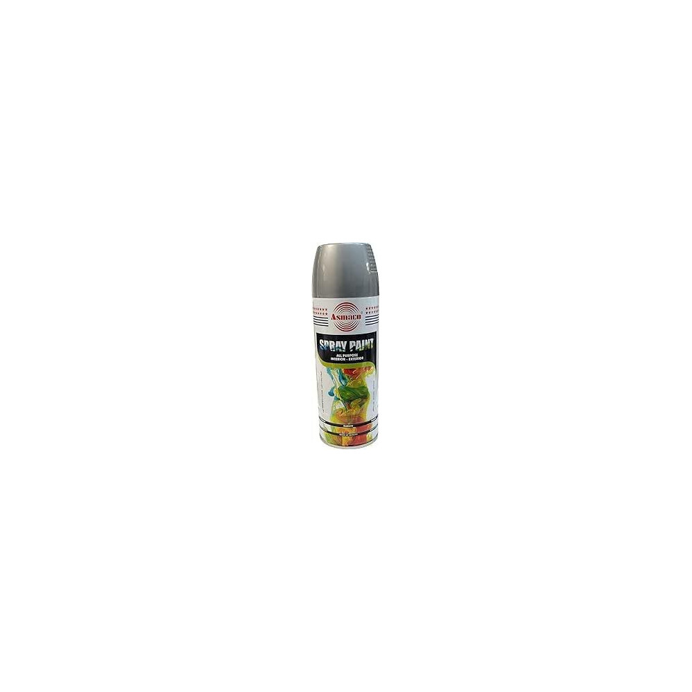 Asmaco Silver Spray Paint, Durable and Even Coverage, 400ml