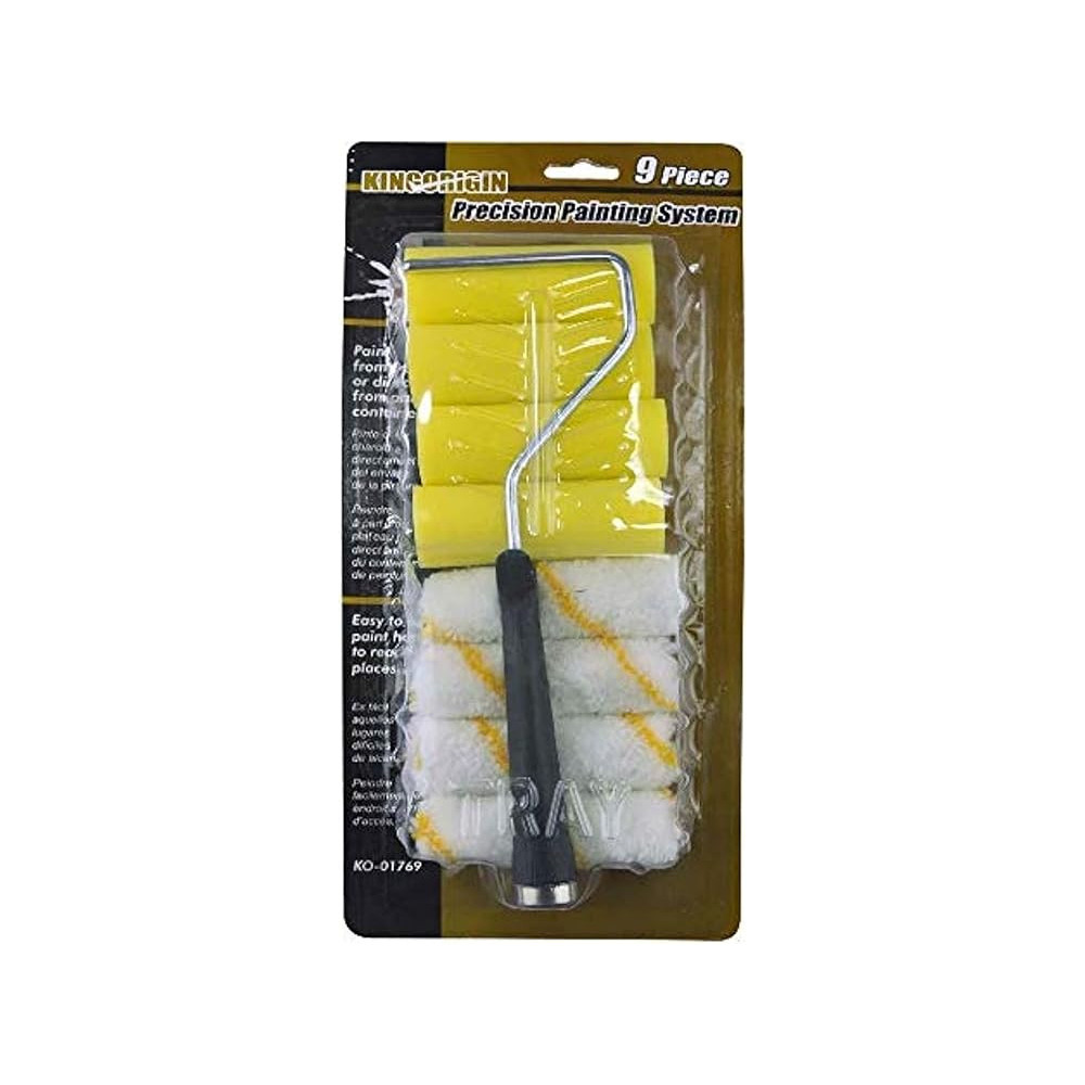 Generic Precision Mini Paint Roller Kit, Compact and Ideal for Detailed Painting, White