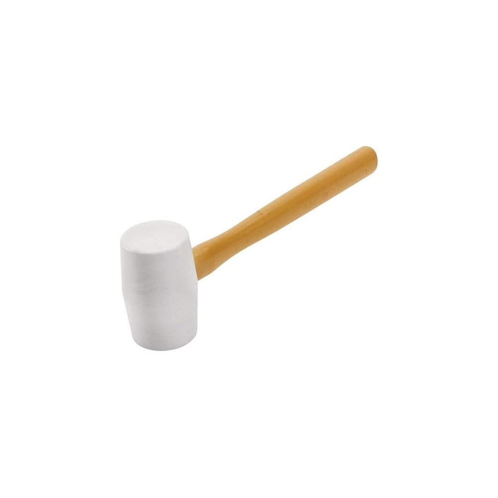 Tuffman Rubber Mallet Hammer with Wooden Handle, Ideal for Tiling and DIY Projects