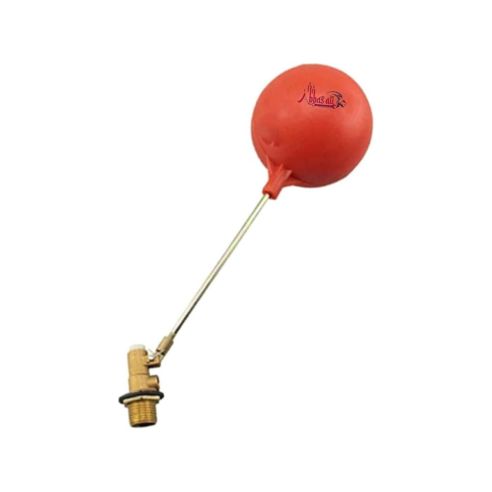 Abbasali Brass Float Valve for Water Tanks, Ponds, Toilets, and Aquariums, 1 1/2 Inch