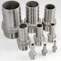 Abbasali Male Thread Hose Pipe Fitting, Stainless Steel Kim Nipple, 1/4 Inch