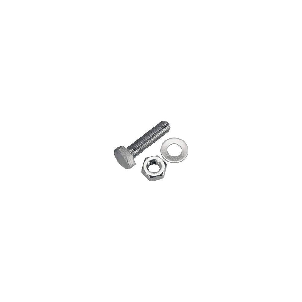 Abbasali GI Bolt with Nut And Washer, Pack of 20pcs, 10 x 40mm