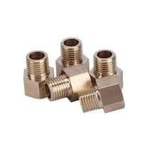 Abbasali Male Female Brass Threaded Connector, Hose Repair Garden Water Tap Fittings, Pack of 5, F1/2 x M3/8