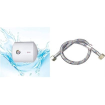 Abbasali Zenith Water Heater, 50L Horizontal with 2 Flexible Hoses And 5-Year Warranty