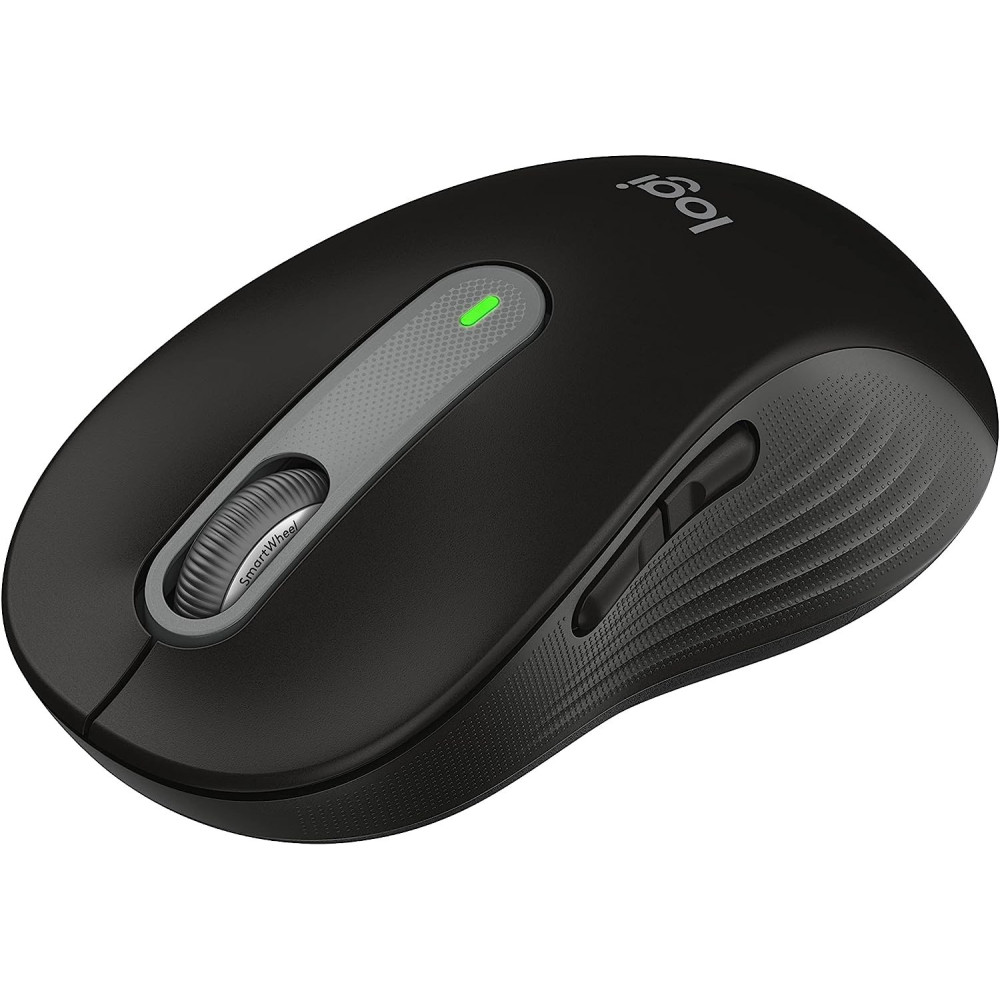 Logitech Signature M650 Small to Medium Size Hands, Silent Clicks, 5 Buttons, Bluetooth, Multi Device Compatibility 400 DPI Nominal Value 10m Range Black