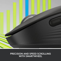 Logitech Signature M650 Small to Medium Size Hands, Silent Clicks, 5 Buttons, Bluetooth, Multi Device Compatibility 400 DPI Nominal Value 10m Range Black
