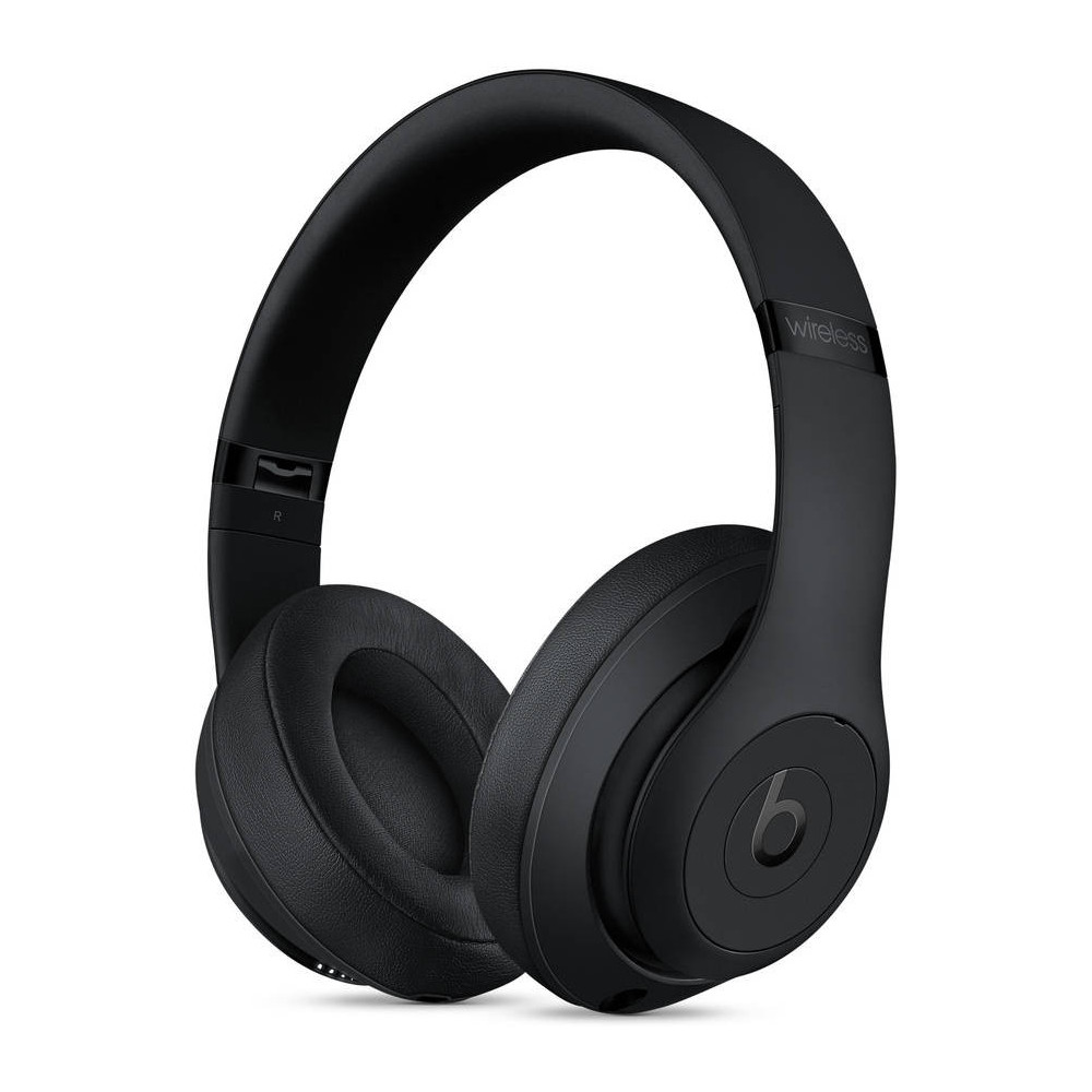 Beats Studio3 Wireless Bluetooth Headphones, Matte Black MX3X2