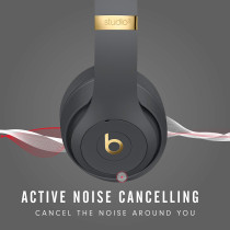 Beats Studio3 Wireless Bluetooth Headphones, Shadow Gray MXJ92