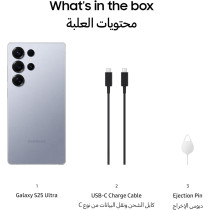 Samsung Galaxy S25 Ultra AI Phone, 256GB Storage, 12GB RAM, Titanium Silverblue, UAE Version, 1 Year Samsung Warranty