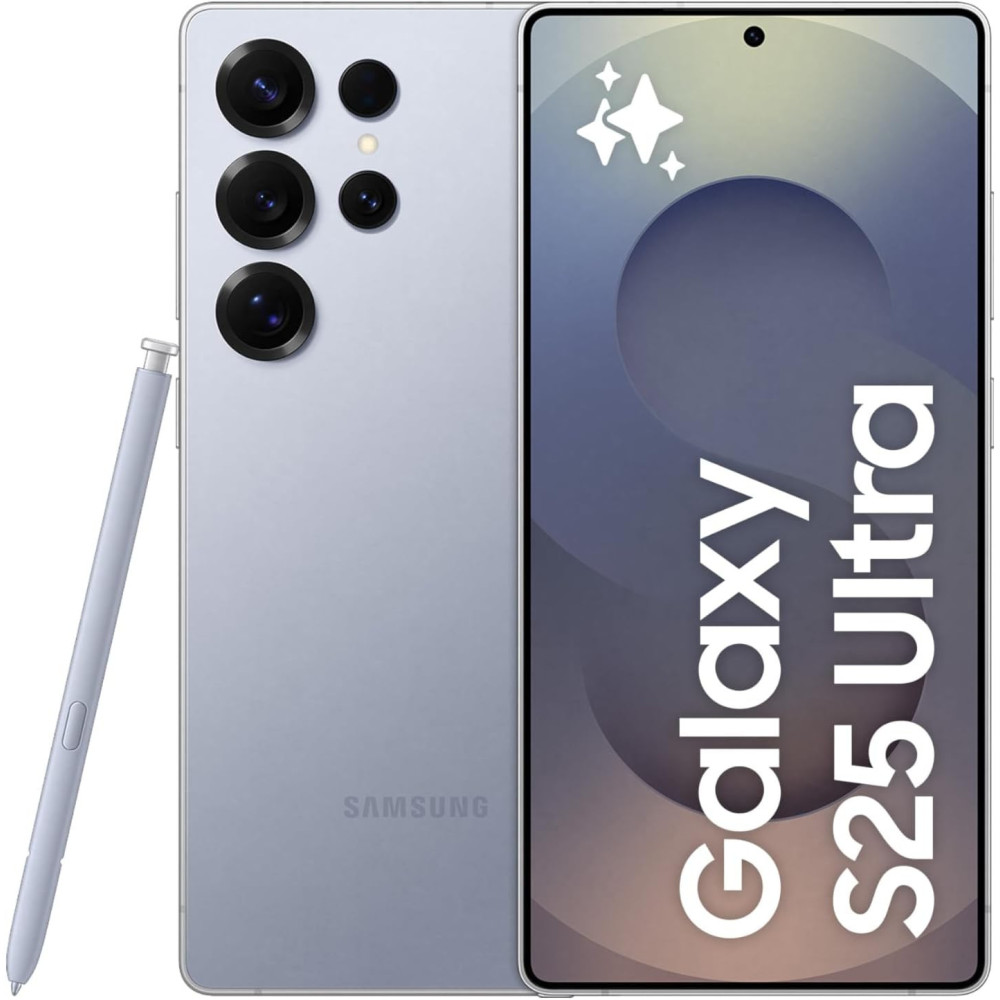 Samsung Galaxy S25 Ultra AI Phone, 512GB Storage, 12GB RAM, Titanium Silverblue, UAE Version, 1 Year Samsung Warranty