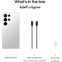 Samsung Galaxy S25 Ultra AI Phone, 512GB Storage, 12GB RAM, Titanium Whitesilver, UAE Version, 1 Year Samsung Warranty